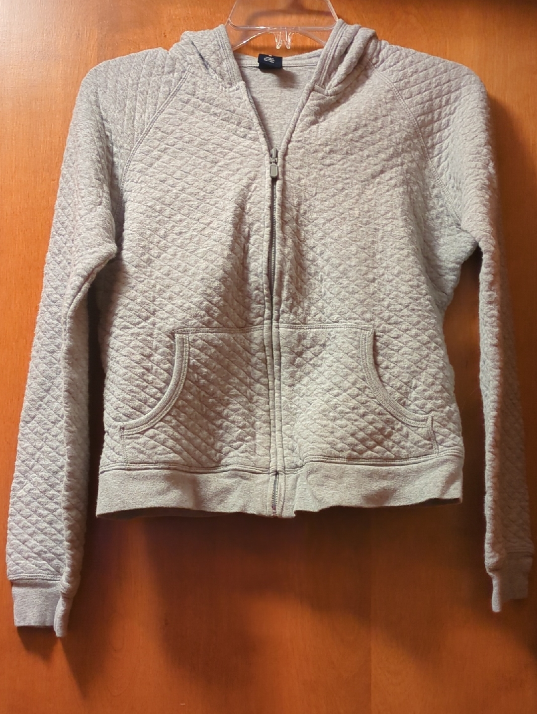 Gap Heather Gray Hooded Zip Sweatshirt